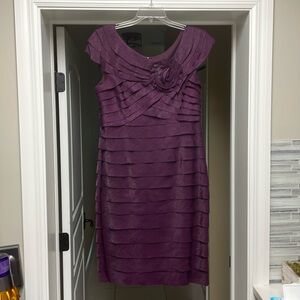 London Times Purple Layered Dress 💜